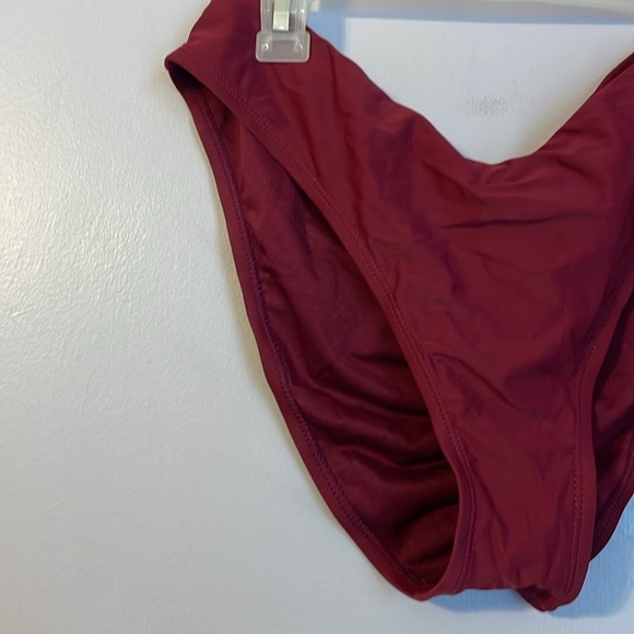 Time and Tru Berry Glow Cheeky Bikini Bottoms size L (12-14) Maroon - Picture 3 of 14